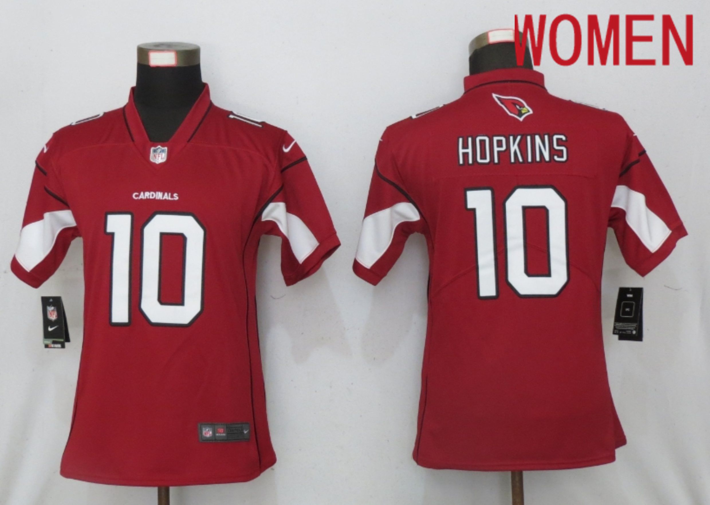 Women Arizona Cardinals #10 Hopkins Red 2020 Vapor Untouchable Elite Playe Nike NFL Jerseys